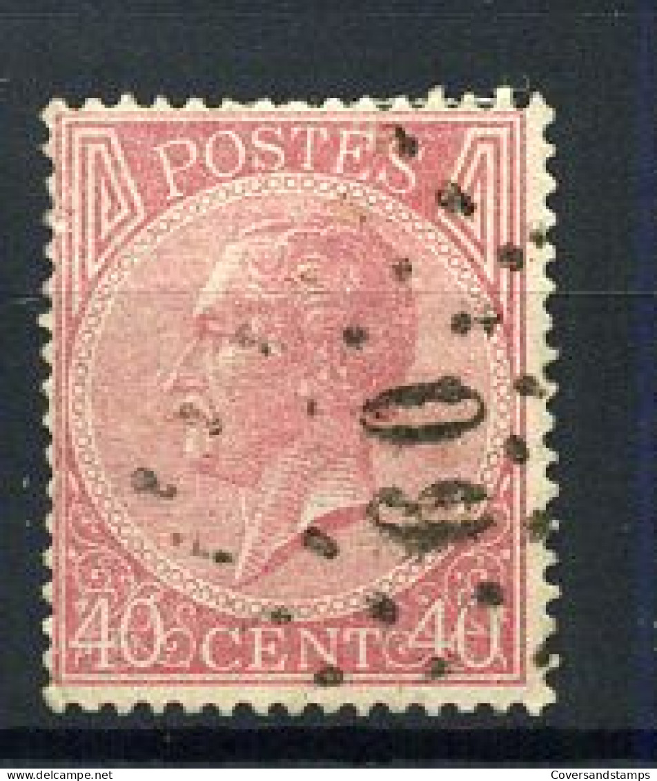 20A - Gest / Obl / Used - 1865-1866 Profile Left
