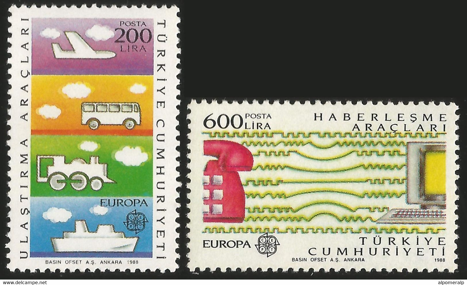 Türkiye 1988 Mi 2808-2809 MNH Europa Cept - Nuovi