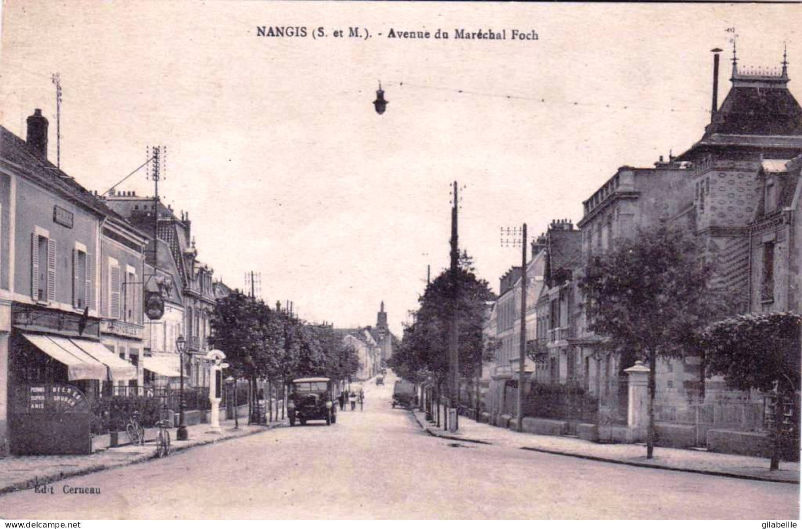 77 - Seine Et Marne -  NANGIS -  Avenue Du Marechal Foch - Tabac - Nangis