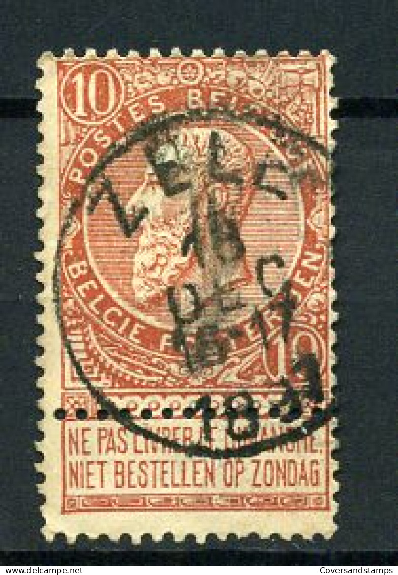 57 - Fijne Baard - Gest / Obl / Used - Zele - 1893-1900 Fine Barbe