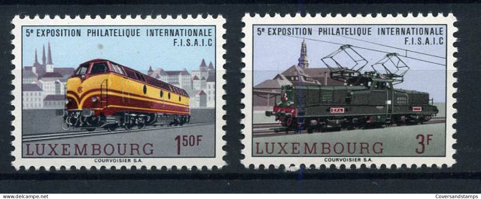 Luxembourg - Yv 686/87 - ** MNH  - Trains