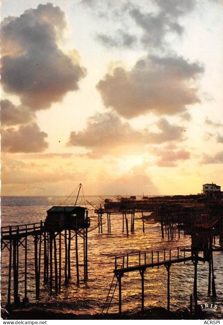 La Cote De Beaute Au Coucher Du Soleil DE SAINT PALAIS SUR MER A La Grande Cote Les Carrelets22(scan Recto-verso) MA1017 - Saint-Palais-sur-Mer