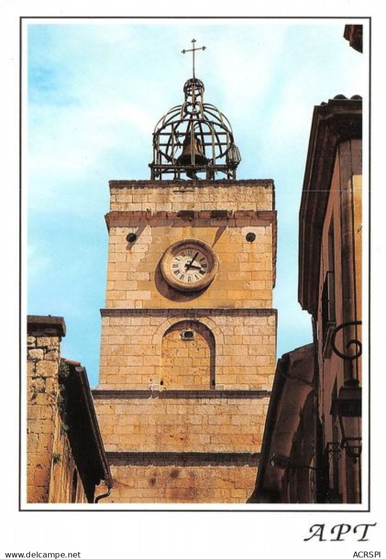 APT Au Pied Du Luberon La Tour De L Horloge Et Son Campanile En Fer Forge 17(scan Recto-verso) MA1006 - Apt