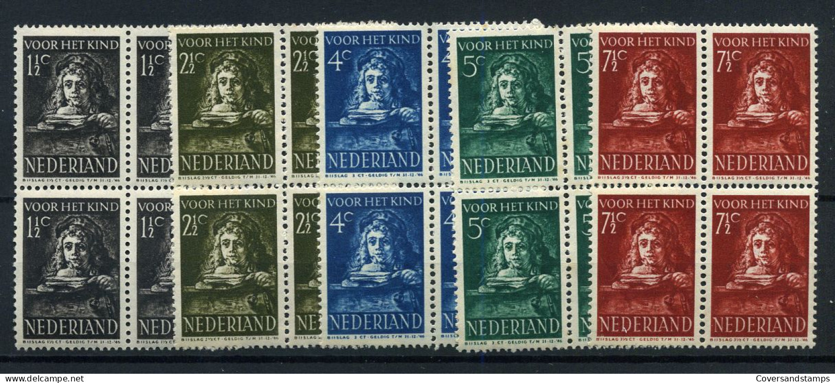 Nederland - 397/01 - ** MNH  -  In Blok Van 4 - (ouderdomsvlekjes) - Nuevos