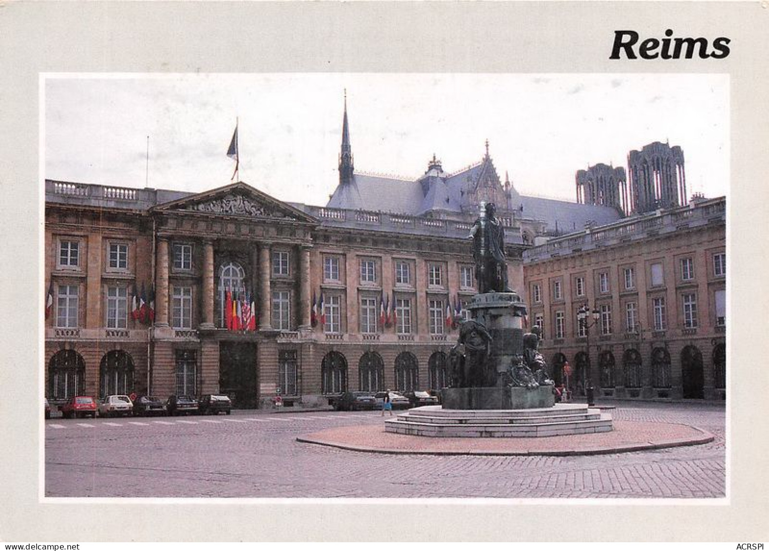 REIMS Place Royale Sous Prefecture Et StAtue Louis XV 25(scan Recto-verso) MA1002 - Reims
