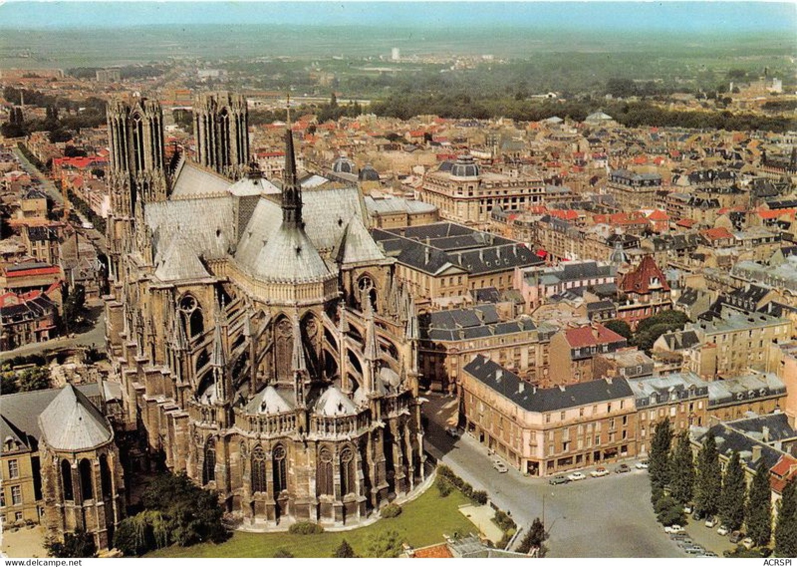 REIMS L Abside De La Cathedrale Et La Chapelle Palatine XIIIe Siecle 7(scan Recto-verso) MA1002 - Reims