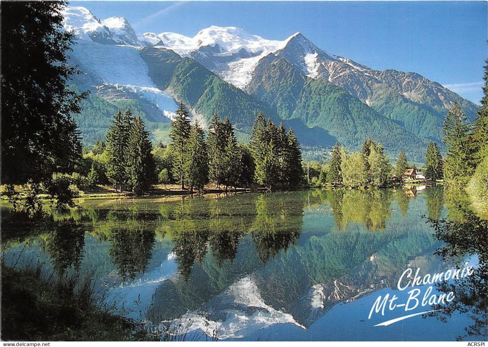 CHAMONIX MT BLANC Alt 1037m Le Lac Des Gaillands Miroir Du Mont Blanc 12(scan Recto-verso) MA1055 - Chamonix-Mont-Blanc