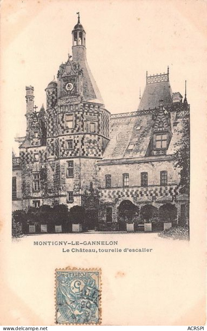 MONTIGNY LE GANNELON Le Chateau Tourelle D Escalier 7(scan Recto-verso) MA1054 - Montigny-le-Gannelon