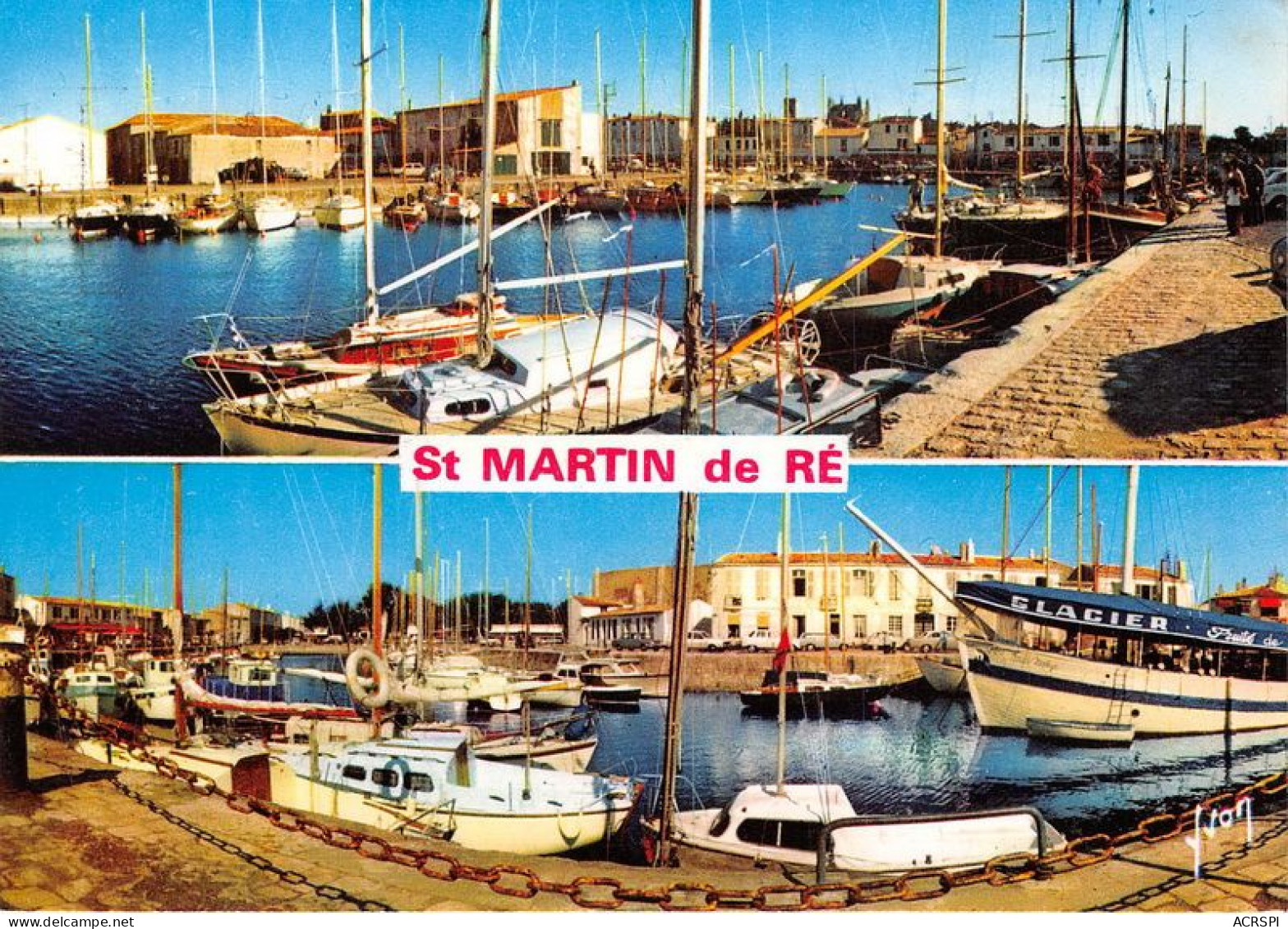 SAINT MARTIN DE RE Deux Aspects Du Tres Joli Port En Vue Panoramique 29(scan Recto-verso) MA1049 - Saint-Martin-de-Ré