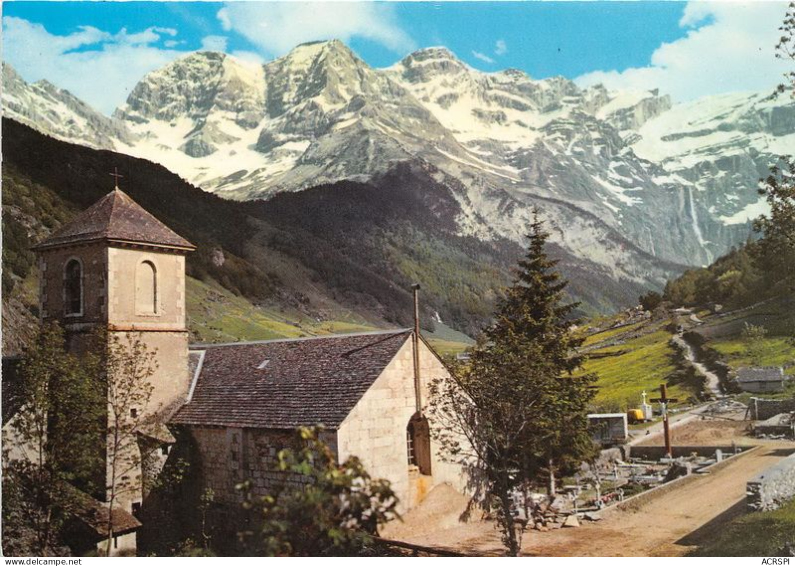 GAVARNIE L Eglise Au Fond Le Cirque 31(scan Recto-verso) MA1048 - Gavarnie