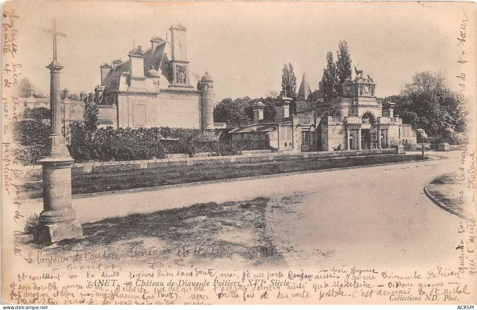 ANET Chateau De Diane Poitiers XVIe Siecle 23(scan Recto-verso) MA1071 - Anet