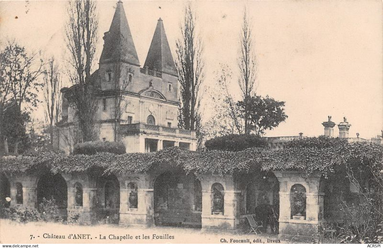 Chateau D ANET La Chapelle Et Les Fouilles 25(scan Recto-verso) MA1071 - Anet