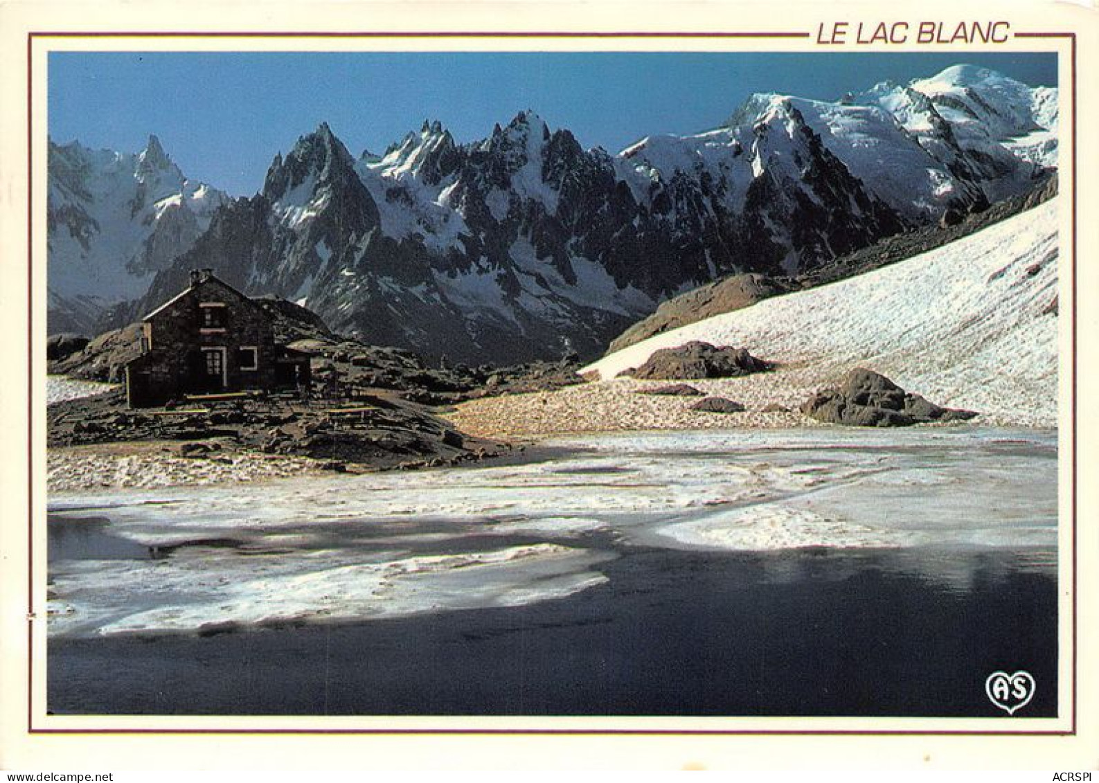 MASSIF DU MONT BLANC Le Lac Blanc La Chaine Des Aiguilles De Chamonix Et Le Mont Blanc 13(scan Recto-verso) MA1072 - Chamonix-Mont-Blanc