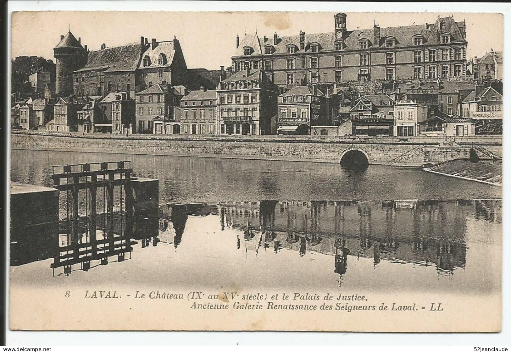 Le Château Et Le Palais De Justice Ancienne Galerie Renaissance   1910    N° 8 - Laval