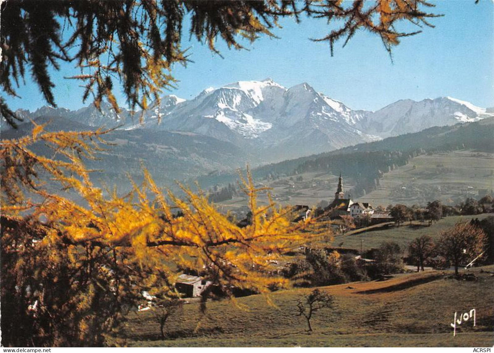 COMBLOUX Panorama Sur Le Mont Blanc 21(scan Recto-verso) MA1061 - Combloux