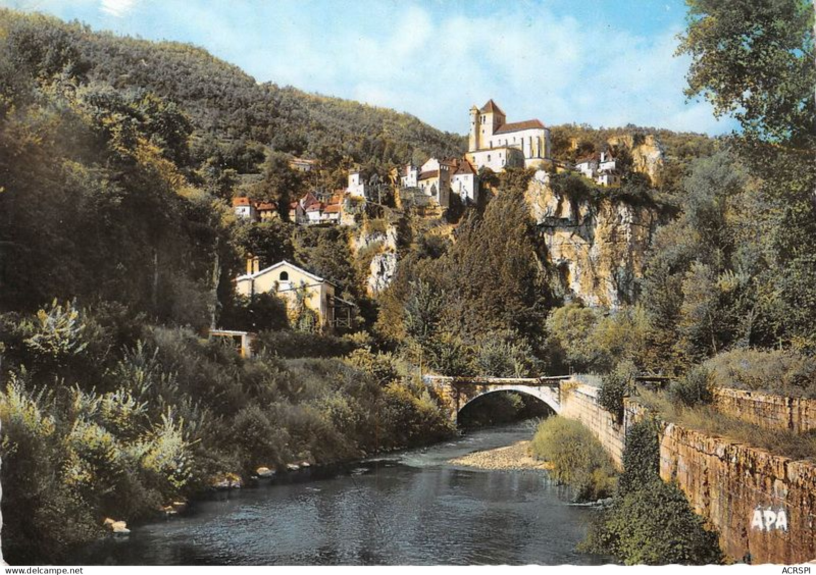 SAINT CIRQ LAPOPIE Premier Village De France Vue Generale 28(scan Recto-verso) MA1095 - Saint-Cirq-Lapopie