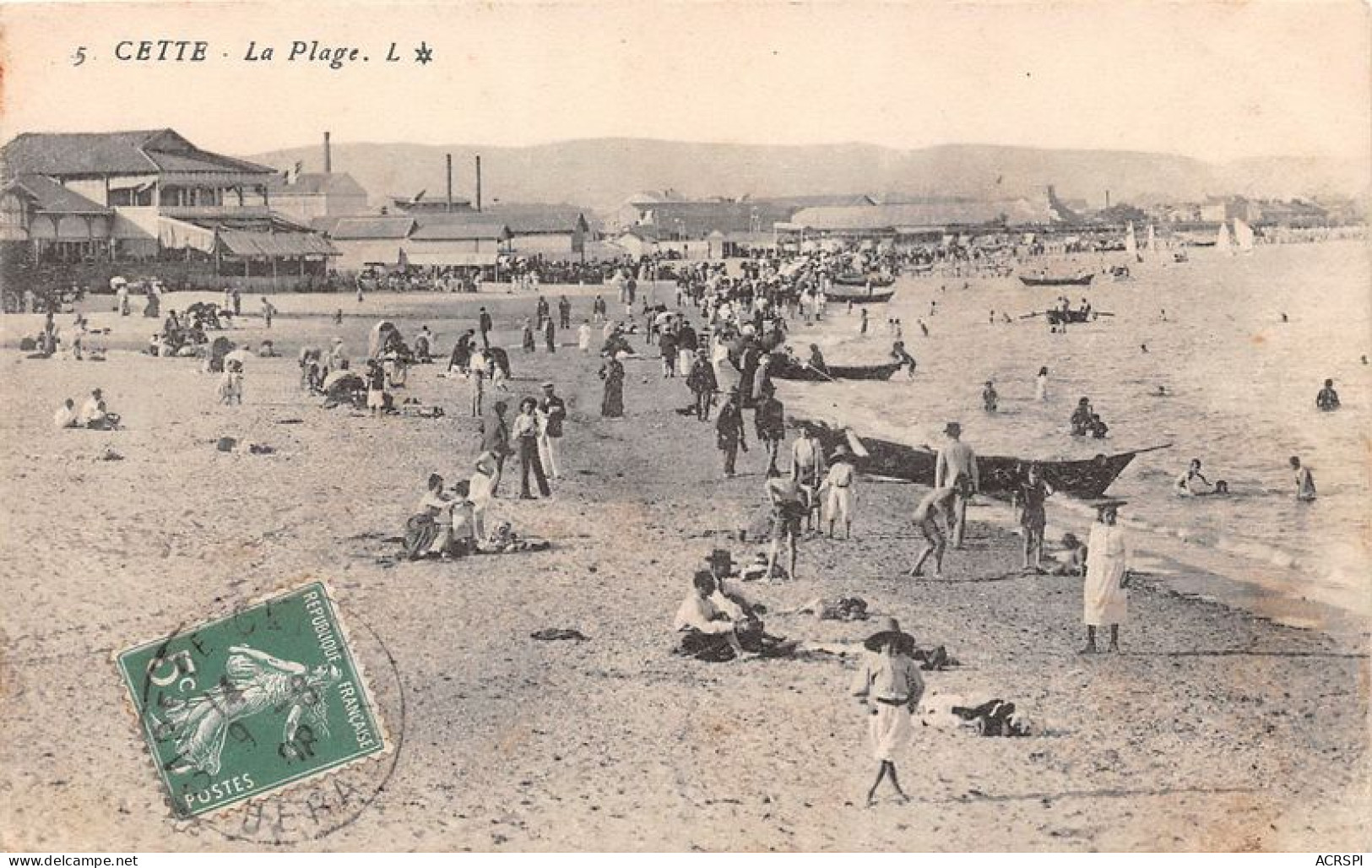 CETTE LA PLAGE 13(scan Recto-verso) MA1094 - Sete (Cette)