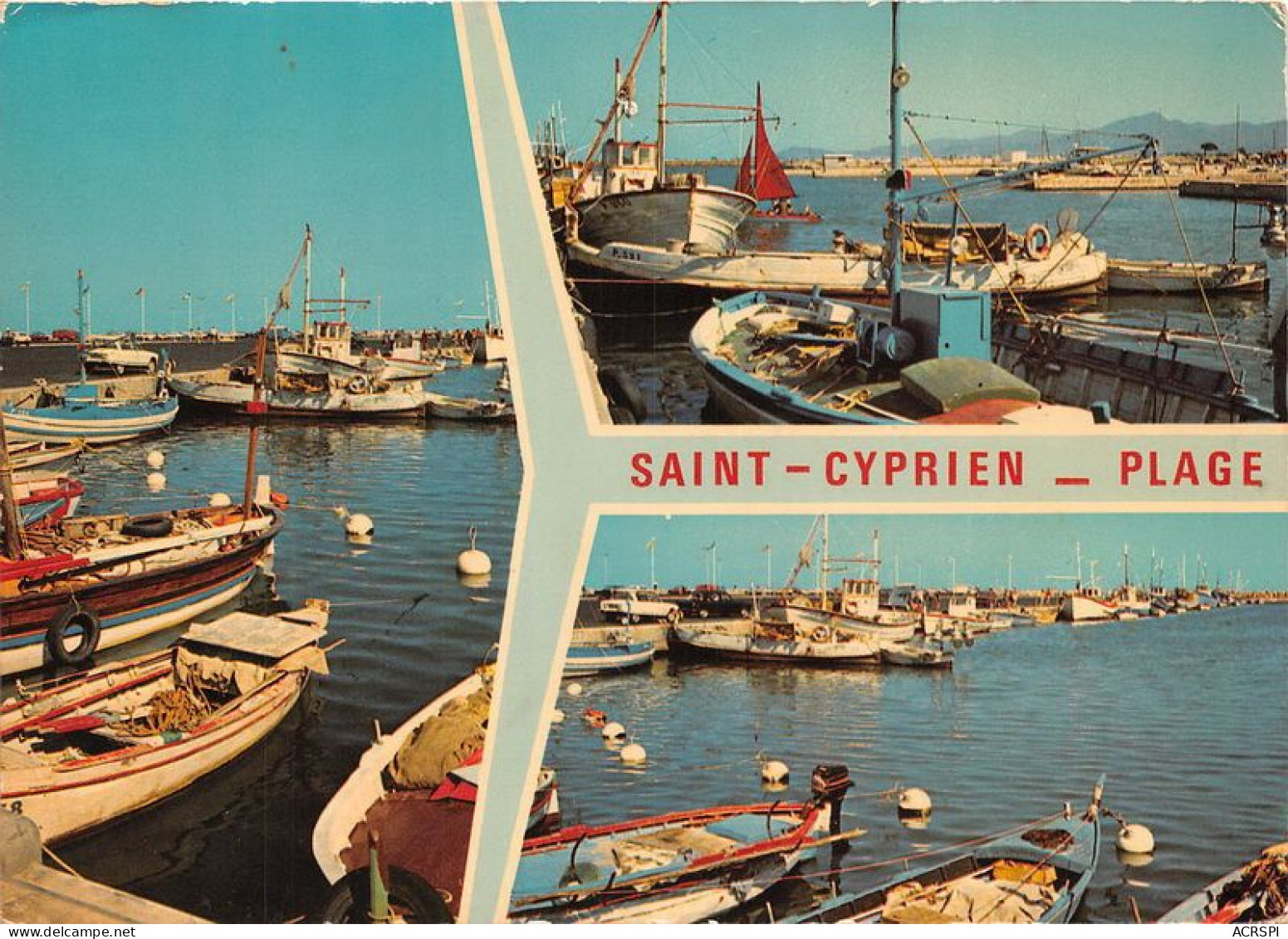 SAINT CYPRIEN PLAGE Souvenir Du Port 23(scan Recto-verso) MA1093 - Saint Cyprien