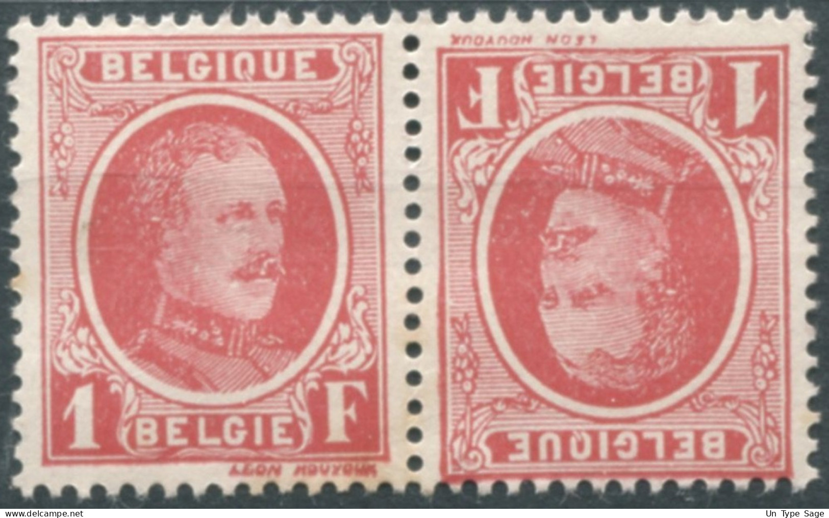 Belgique COB N°KP1 (tête-bêche) - Neuf** - (F1639) - Tête-bêche [KP] & Zwischensteg [KT]