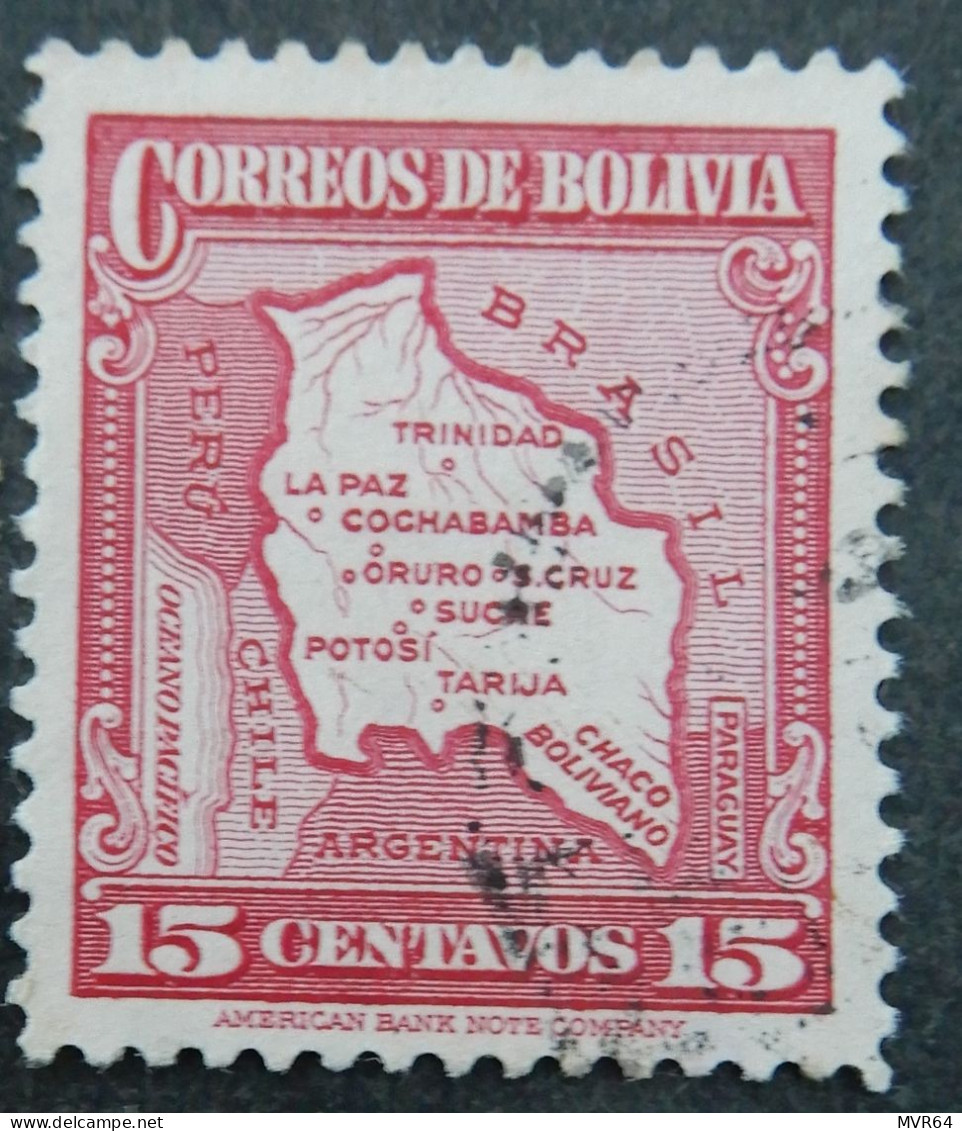Bolivië Bolivia 1935 (6) Map Of Bolivia - Bolivia