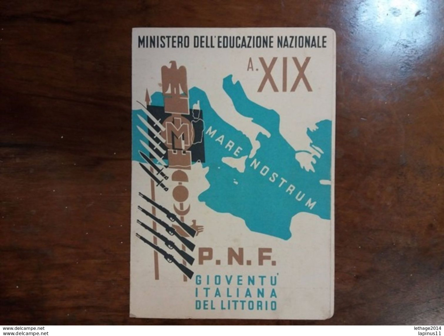 REGNO ITALIA MINISTERO DELL EDUCAZIONE NAZIONALE PERIODO COLONIALE FASCISTA FASCIO MUSSOLINI - Letras De Cambio