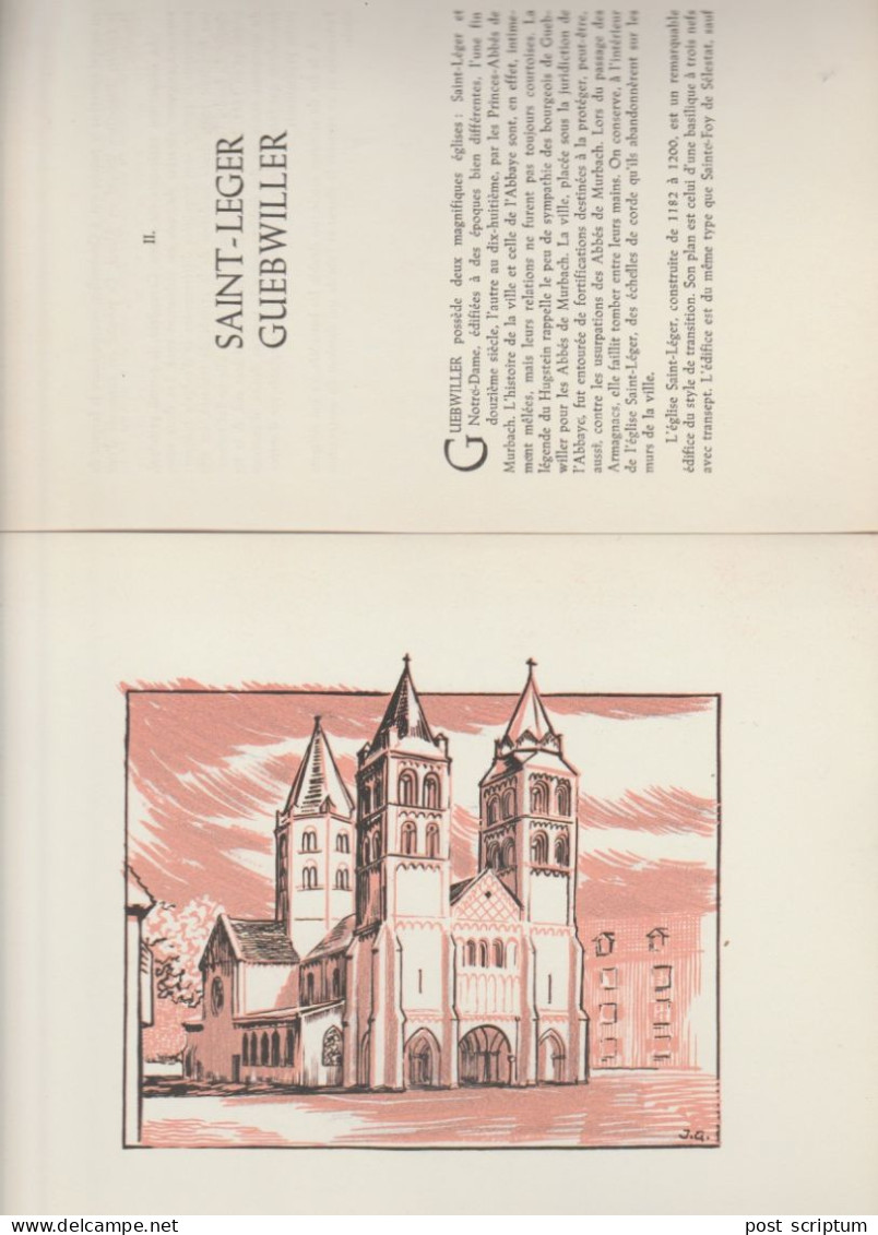 Dessin Commenté - Eglise Saint Léger De Guebwiller - Dibujos