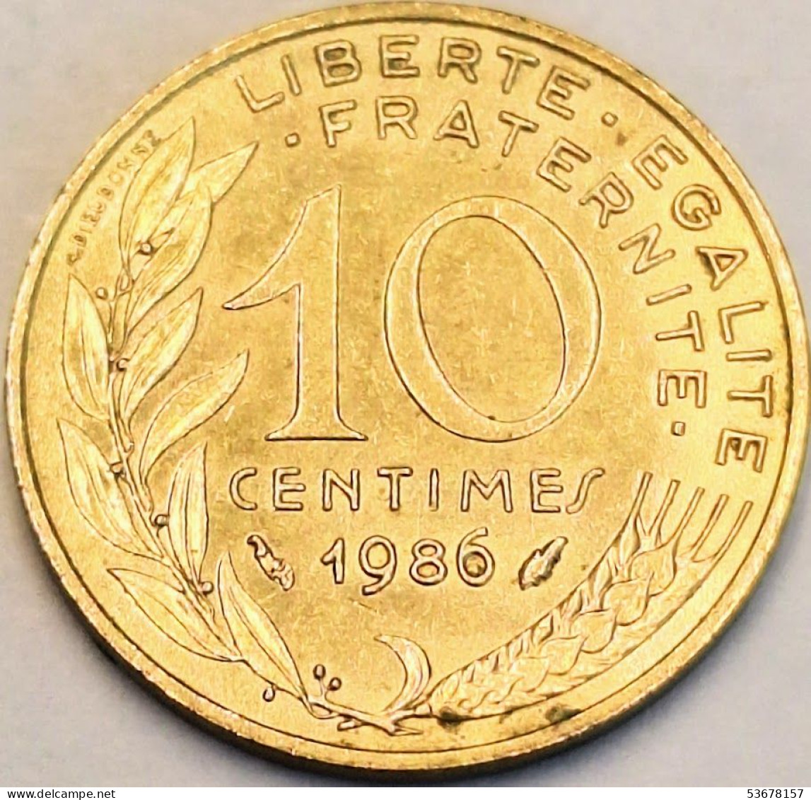 France - 10 Centimes 1986, KM# 929 (#4236) - 10 Centimes