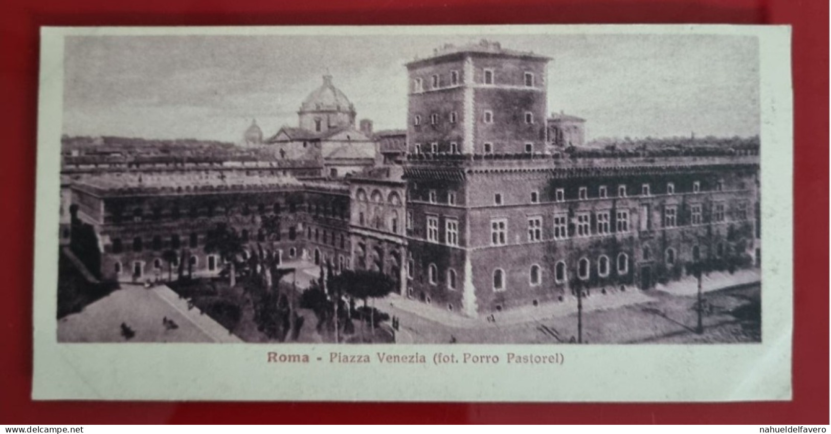 Carta Postale Non Circulée - 14 Cm X 7 Cm - ITALIA - ROMA - PIAZZA VENEZIA ( Foto Porro Pastorel) - Places & Squares