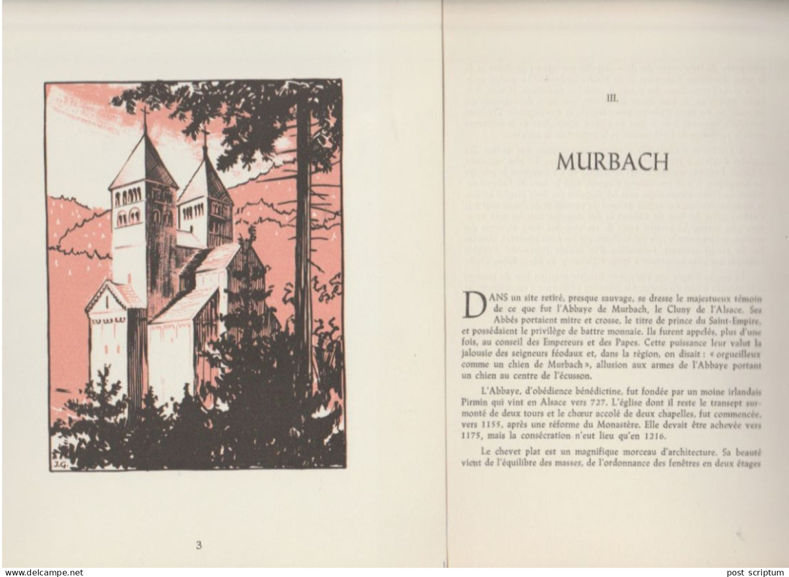 Dessin Commenté - Abbaye De Murbach - Dibujos