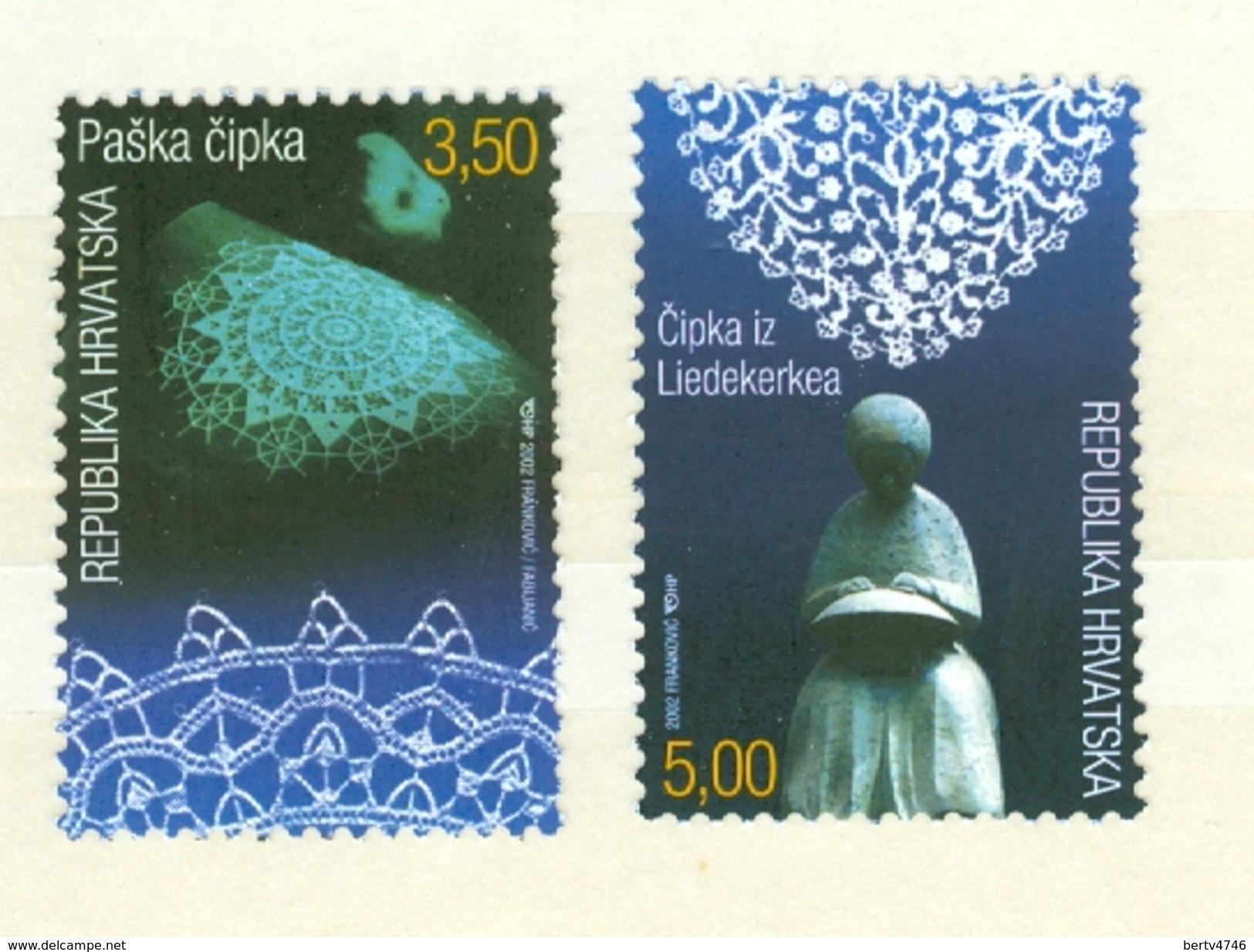 Kroatië 2002  Mi 619 / 620**, Yv 584 / 585**  MNH - Kroatien