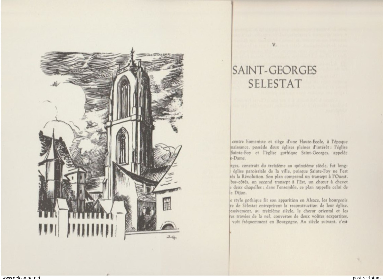 Dessin Commenté - église Saint Georges De Sélestat - Drawings