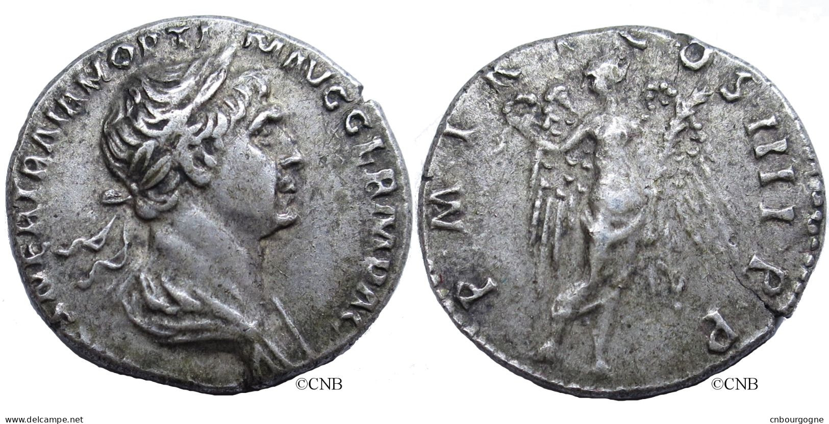 Empire Romain - Trajan - Denier Hybride, (102)-114-117, Rome - SUP - Rom0204 - Die Antoninische Dynastie (96 / 192)