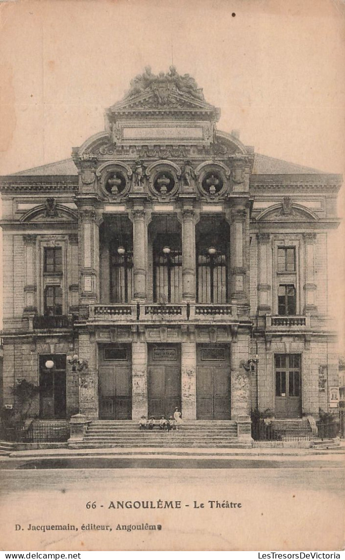 FRANCE - Angoulême - Le Théâtre - Animé - Enfants - Carte Postale Ancienne - Angouleme