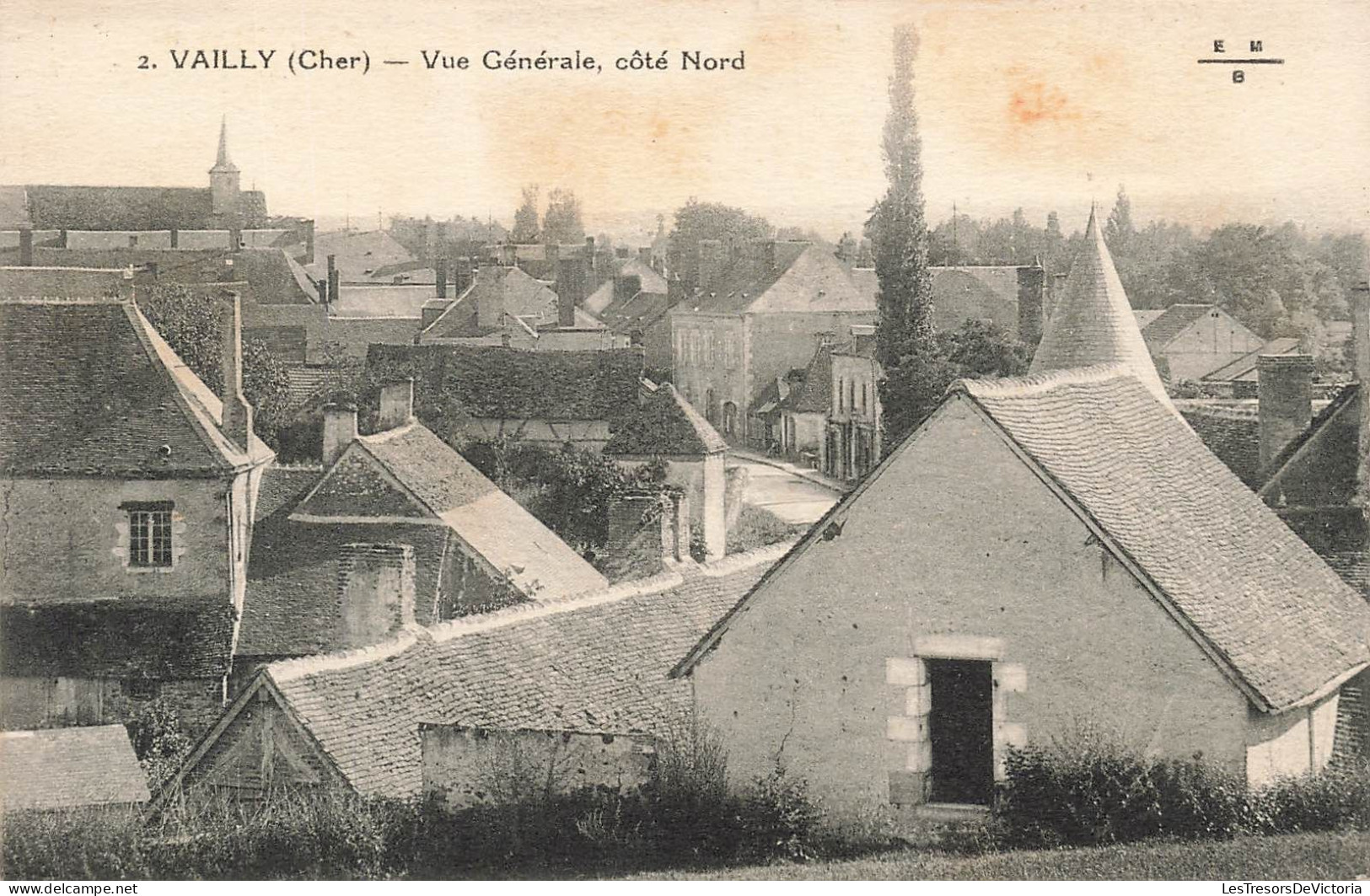 FRANCE - Vailly (Cher) - Vue Générale - Côté Nord - Vue Sur Une Partie De La Ville - Maisons - Carte Postale Ancienne - Bourges