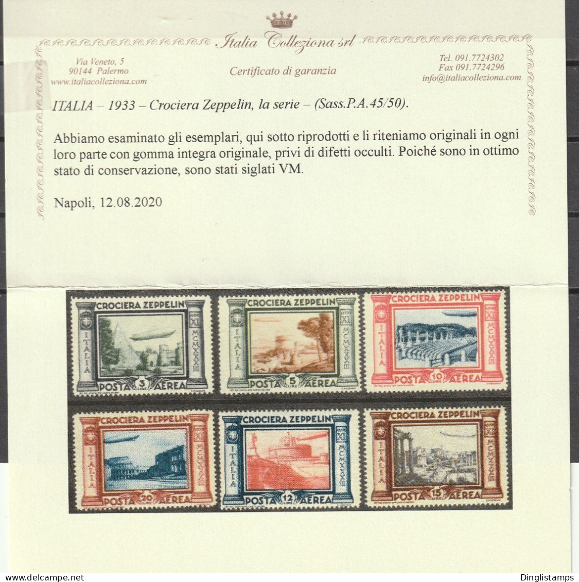 ITALY - 1933, Graf Zeppelin - Neufs