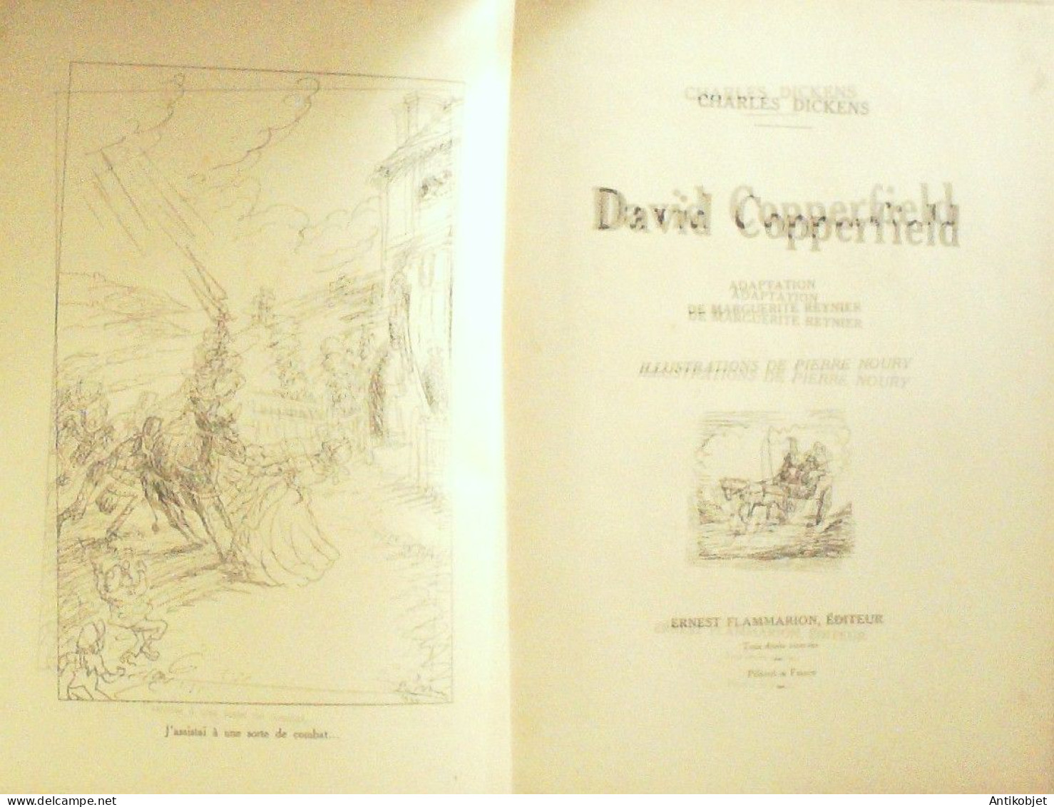 David Copperfield Charles Dickens P Noury (edit Ffammarion EO) 1946 - Andere & Zonder Classificatie