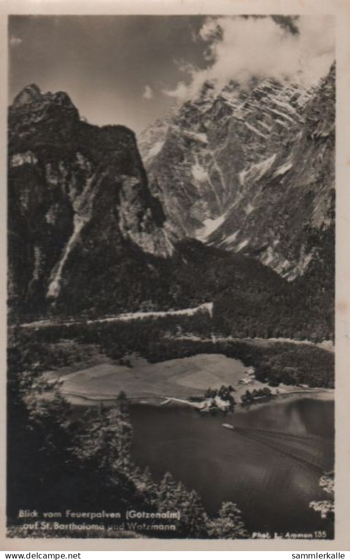 35326 - Königssee - Blick Vom Feuerpalven - 1935 - Bad Reichenhall