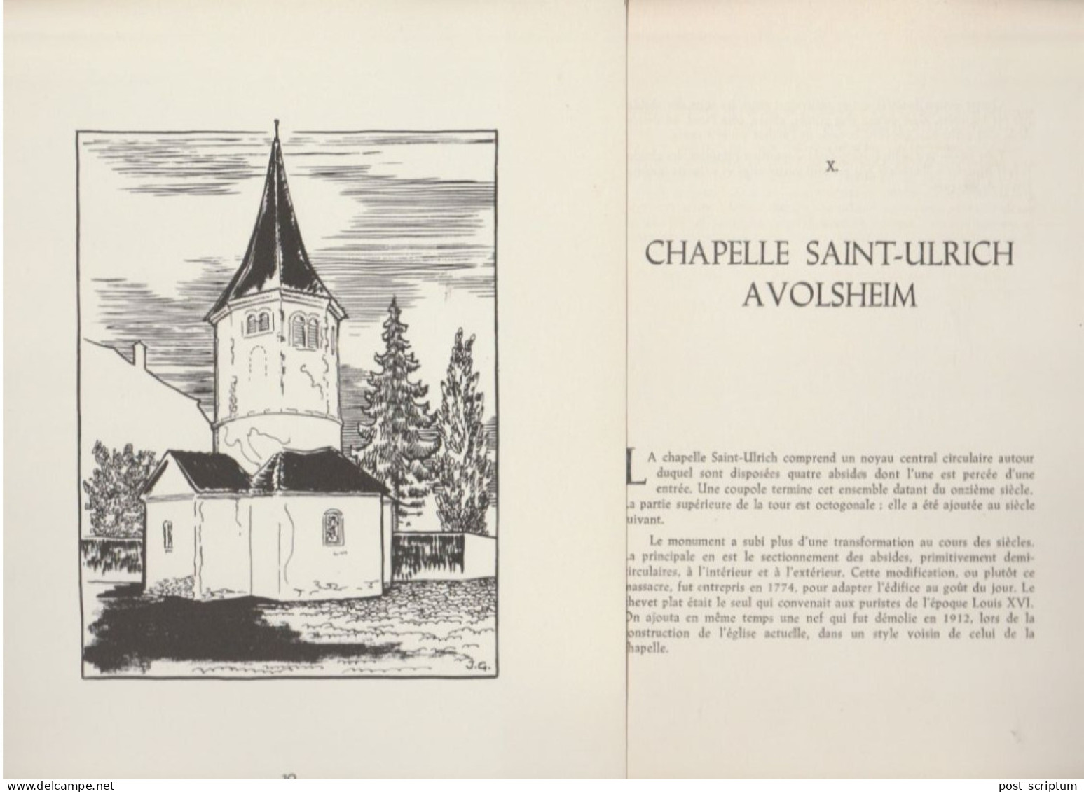 Dessin Commenté - Chapelle Saint Ulrich - Avolsheim - Disegni