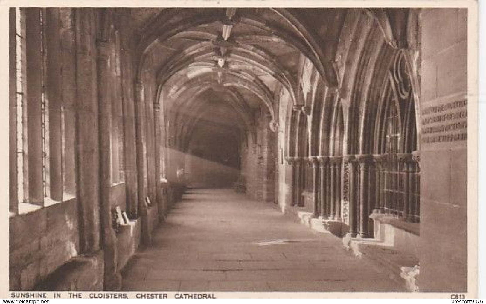 Sunshine In The Cloisters, Chester Cathedral  - Cheshire - Unused Postcard - Che1 - Chester