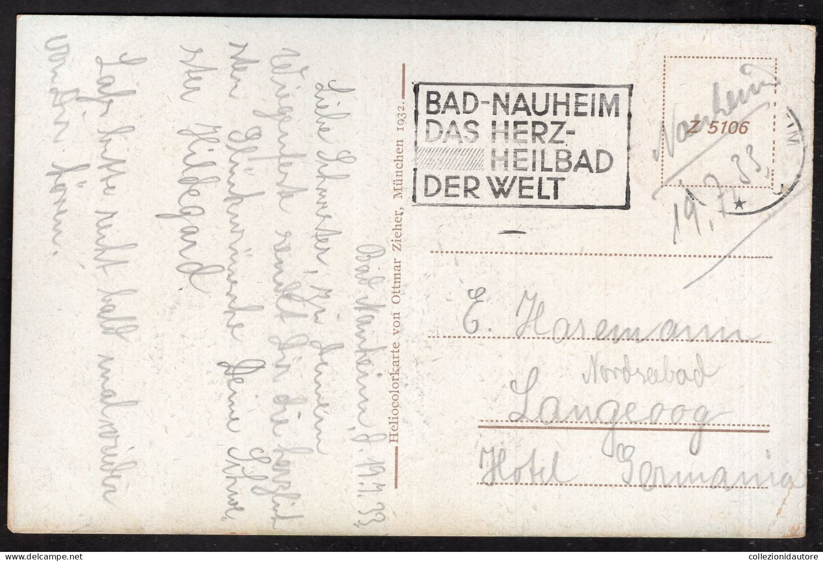 BAD NAUHEIM - DIE DREI SPRUDEL - CARTOLINA FP SPEDITA NEL 1933 - Bad Nauheim