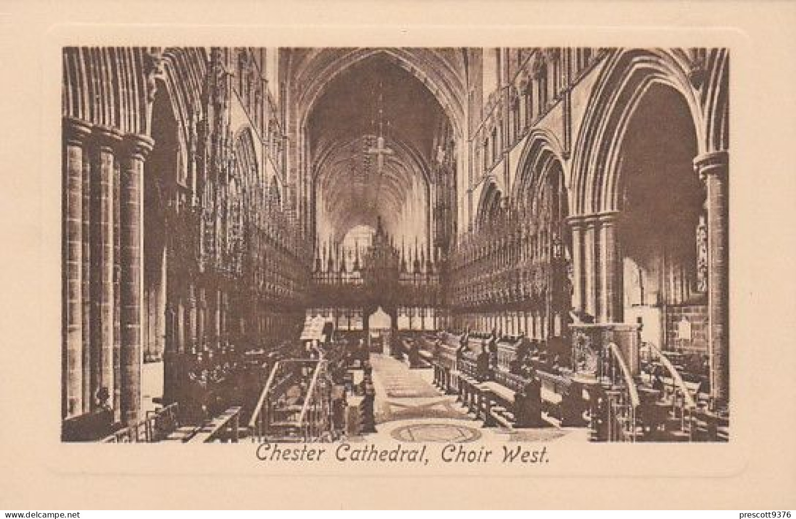 The Choir West, Chester Cathedral  - Cheshire - Unused Postcard - Che1 - Chester