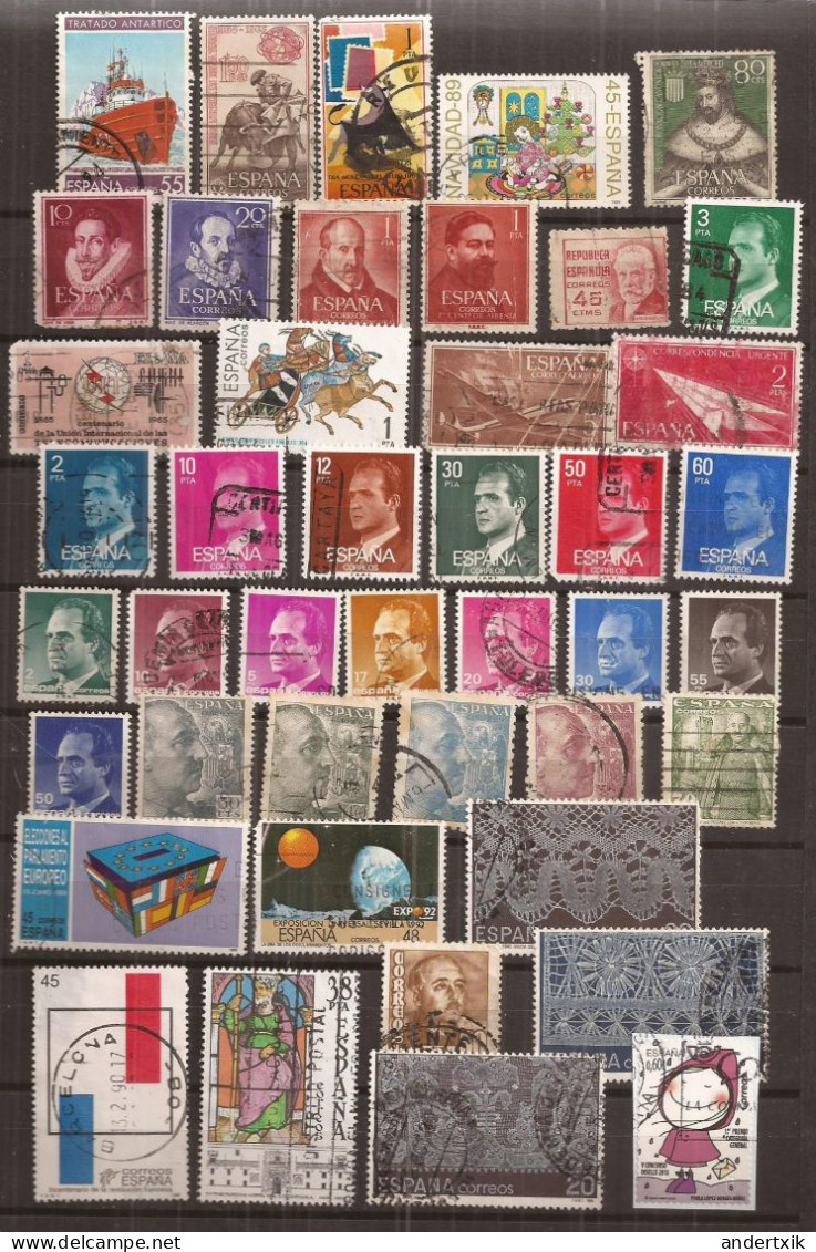 (CZ 736) Spain, 154 Stamps (5 Scans) - Sonstige & Ohne Zuordnung