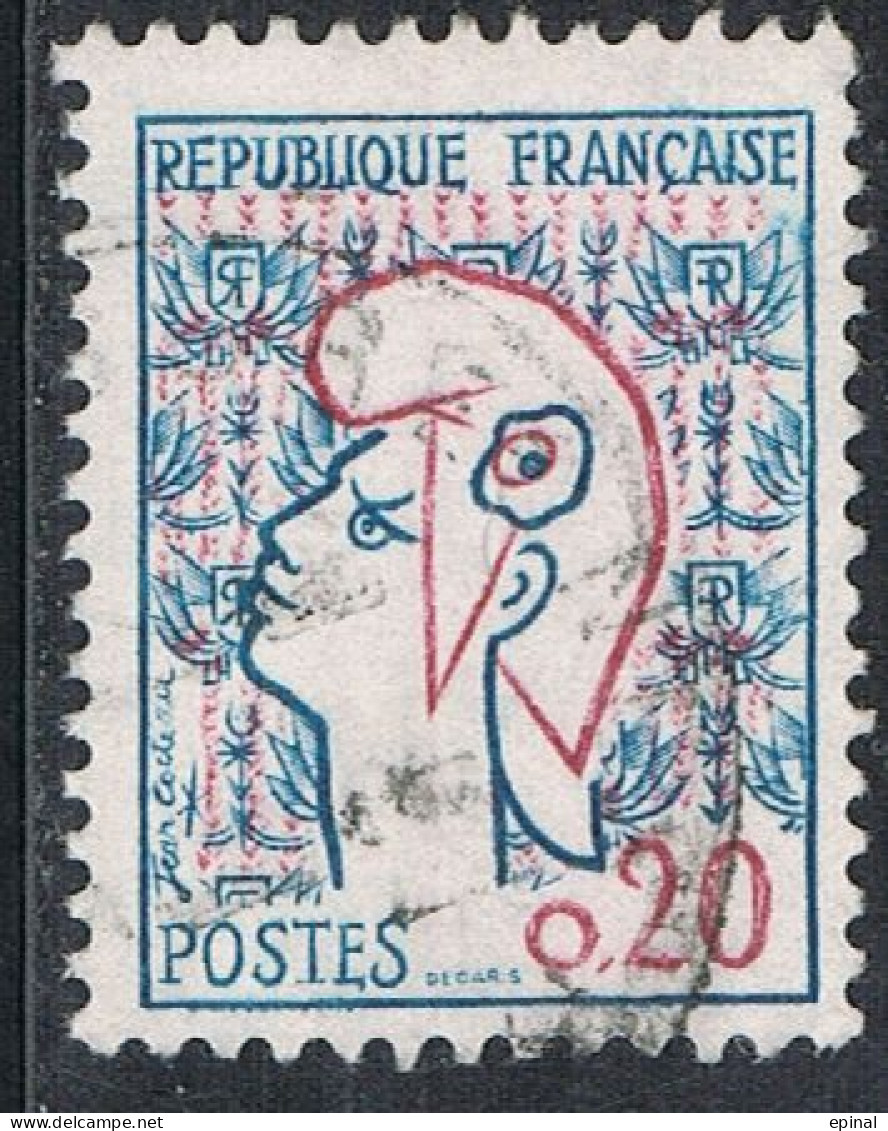 FRANCE : N° 1282a Oblitéré (Marianne De Cocteau) -  PRIX FIXE - - Oblitérés