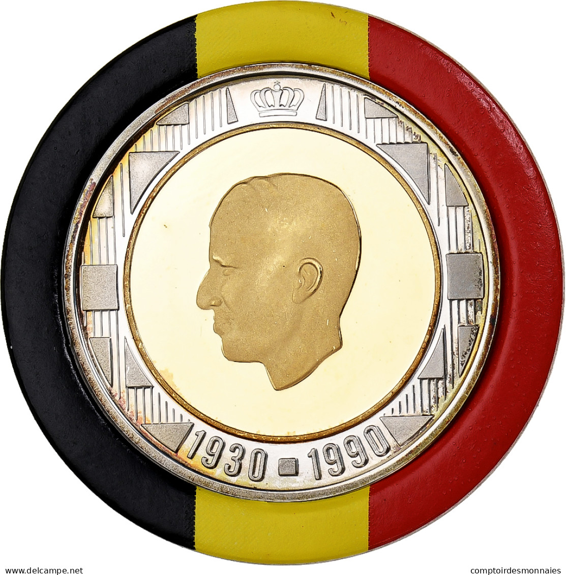 Belgique, 20 ECU, 1990, Bruxelles, Gold And Silver, SPL - Ecus