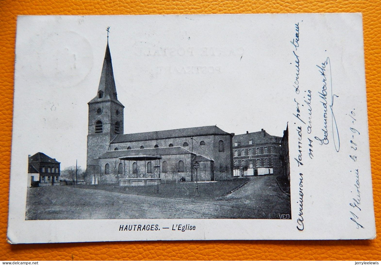 HAUTRAGE  -   L'Eglise  -  1910 - Saint-Ghislain