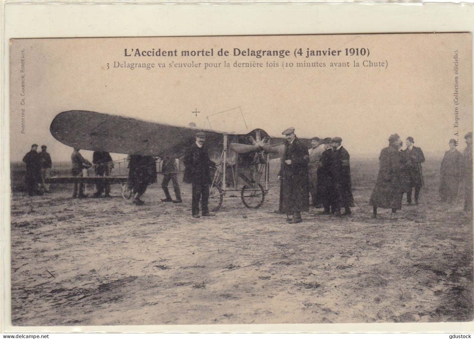 L'Accident Mortel De Delagrange (4 Janvier 1910) - Delagrange Va S'envoler Pour La Dernière Fois............ - Incidenti