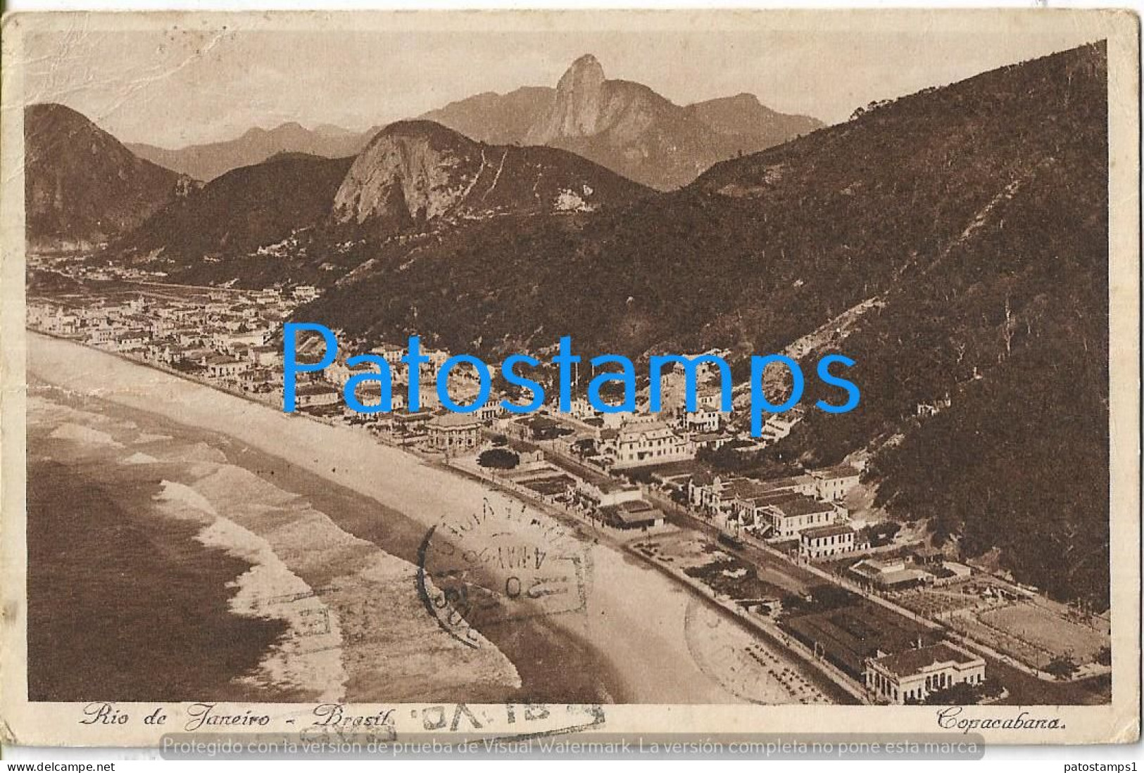 227067 BRAZIL RIO DE JANEIRO PANORAMA AERIAL POSTAL  POSTCARD - Altri