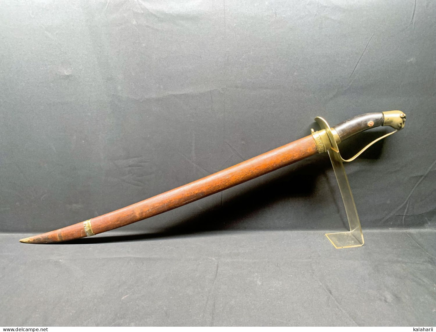 BEAU SABRE D'ASIE TRADITIONNEL GUOM VIETNAMIEN DU XIX, AUTHENTIQUE ET ANCIEN - Blankwaffen