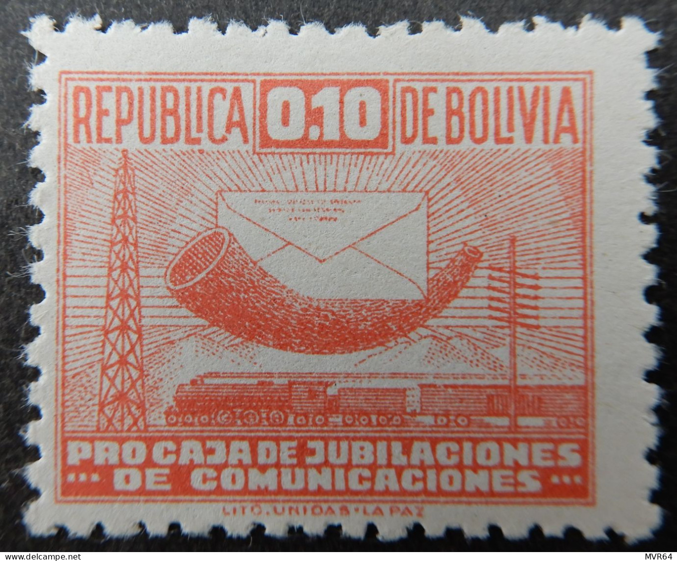 Bolivië Bolivia 1944 1945 1946 (1) Pro Caja De Jubilaciones De Comunicaciones - Bolivia