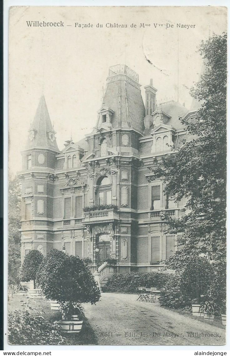 Willebroek - Willebroeck - Facade Du Château De Mme Vve De Naeyer - 1907 - Willebrök